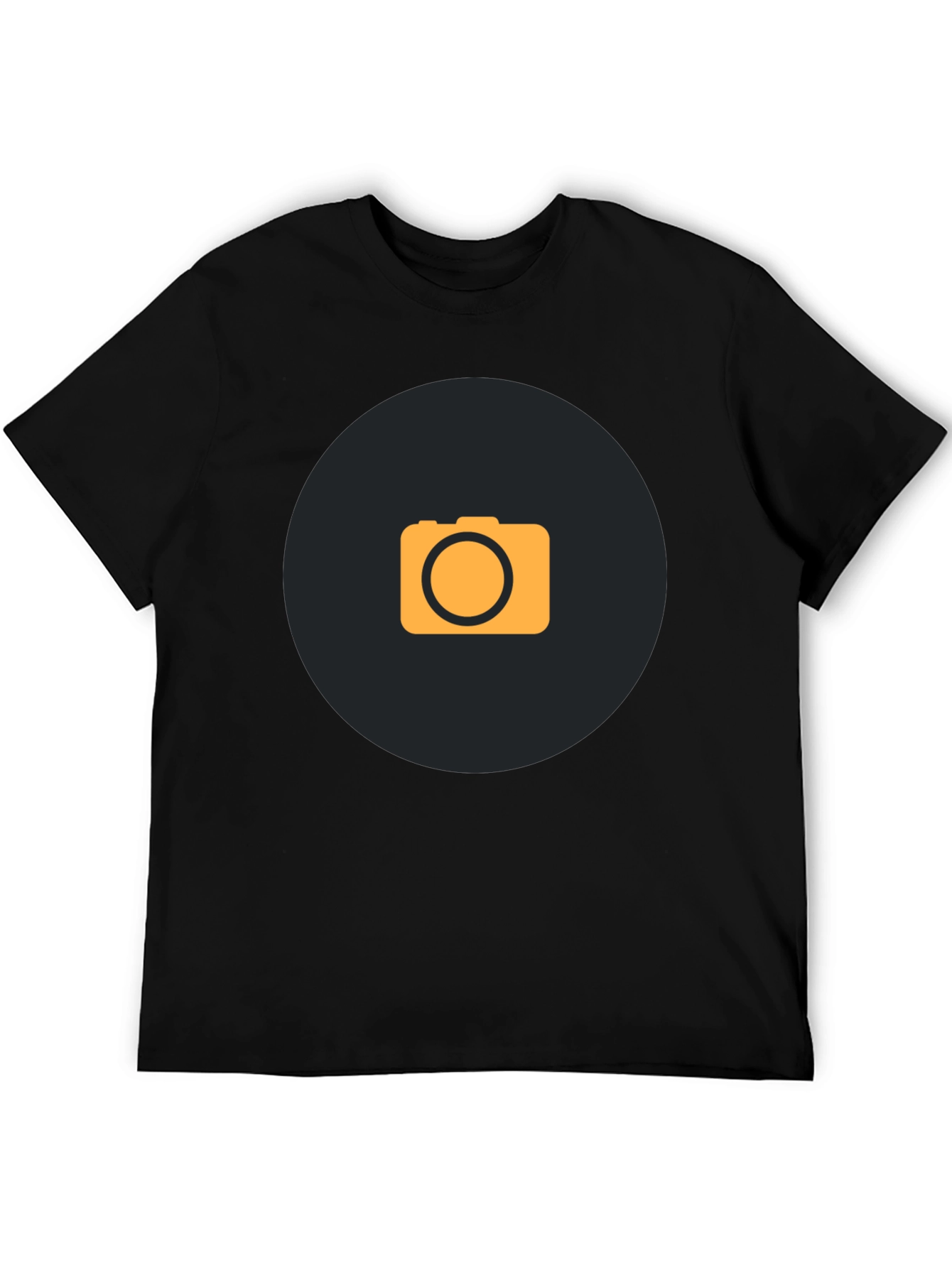 Camera Graphic T-Shirt - Stylish Black Tee