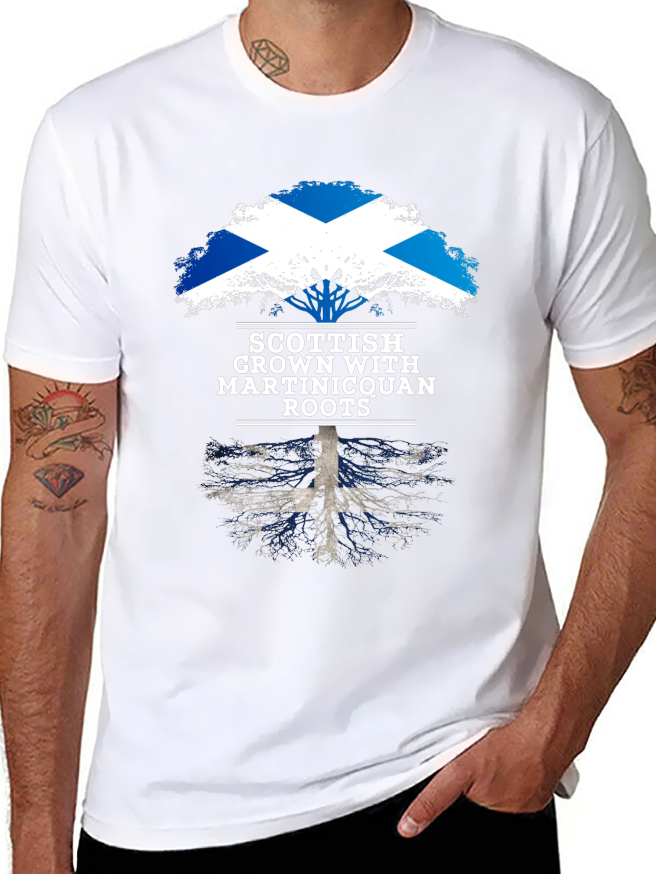 Scottish Grown with Martiniquan Roots T-Shirt