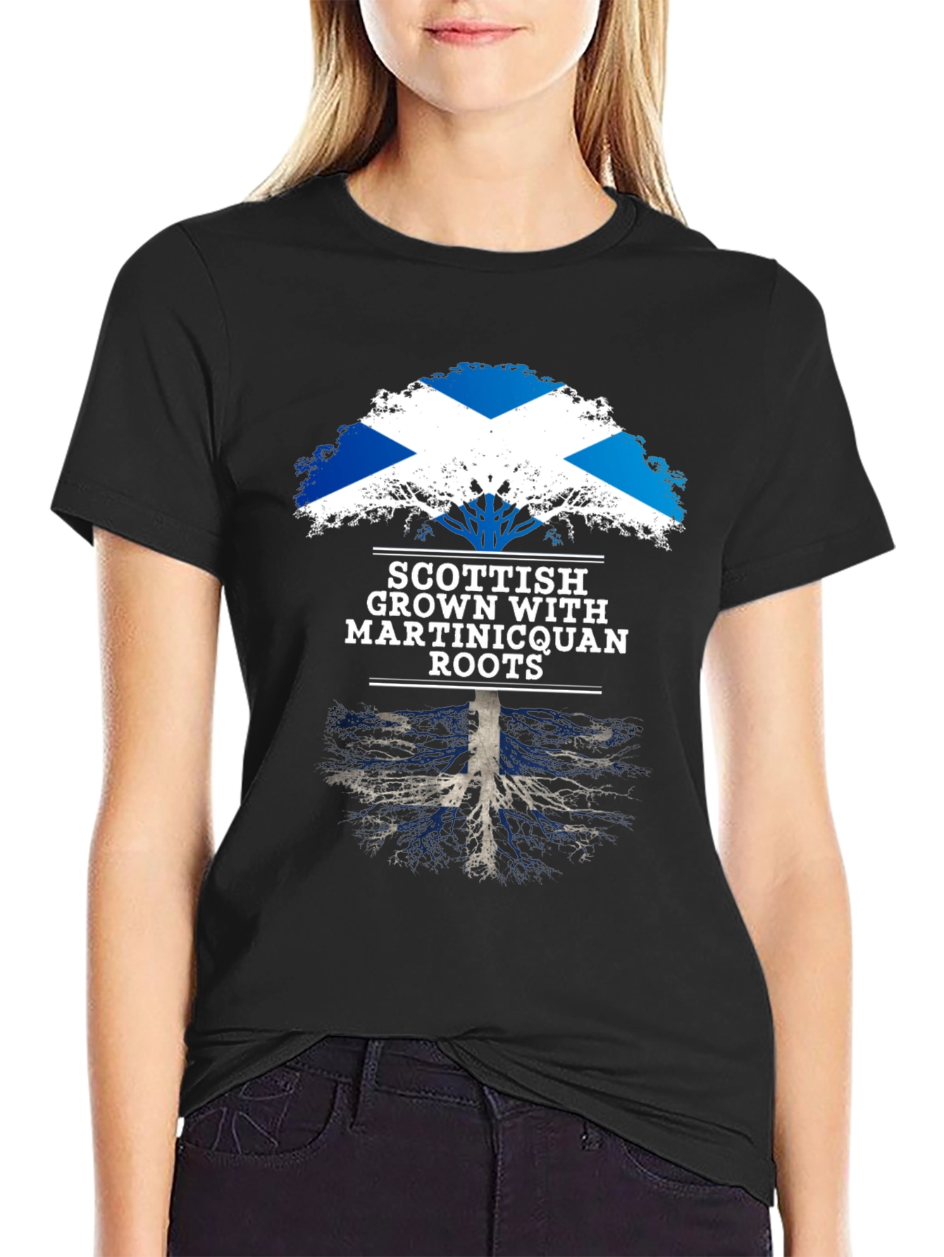 Scottish Grown with Martiniquan Roots T-Shirt
