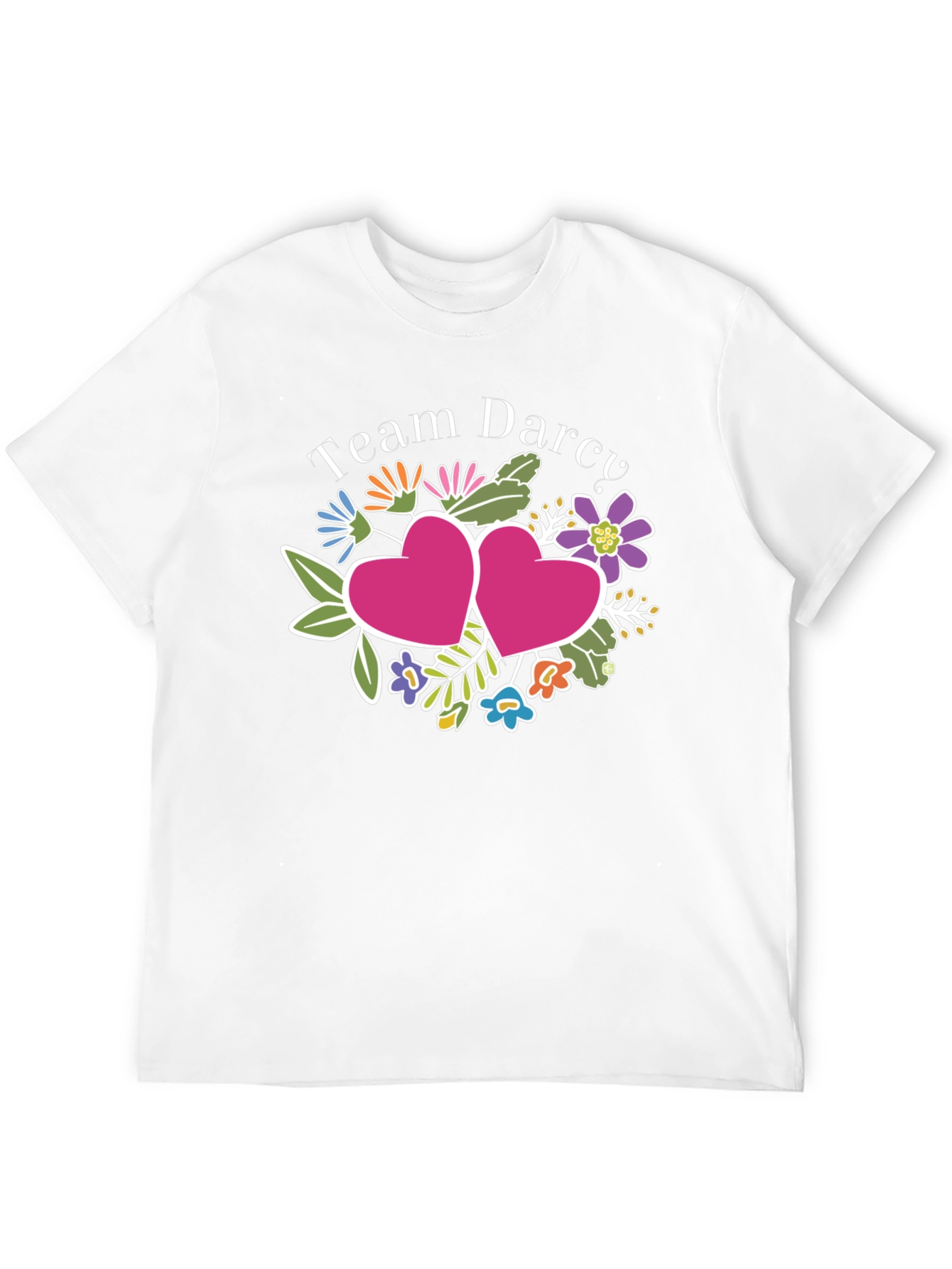 Team Darcy Floral Heart Graphic Tee