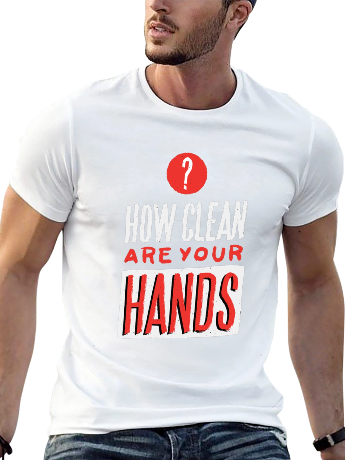 How Clean Are Your Hands? Graphic Tee - Black