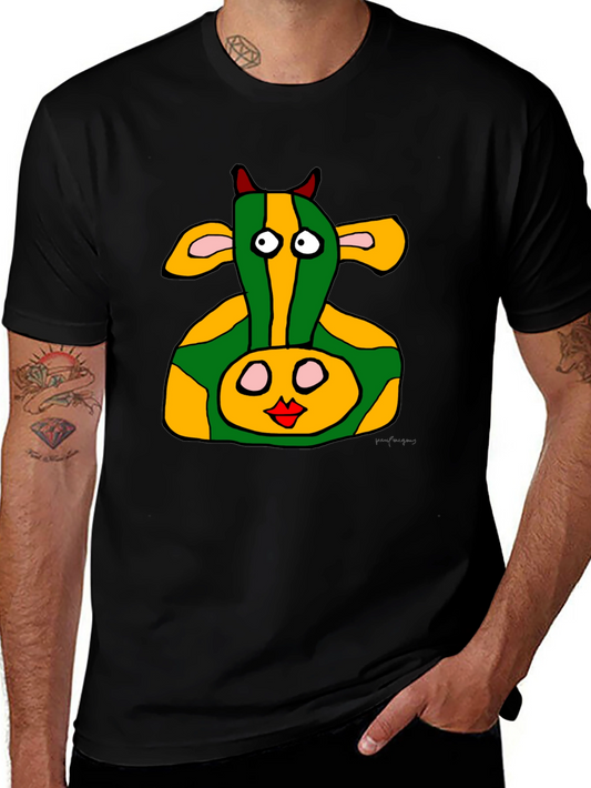 Funky Cow Graphic Tee - Unique Design