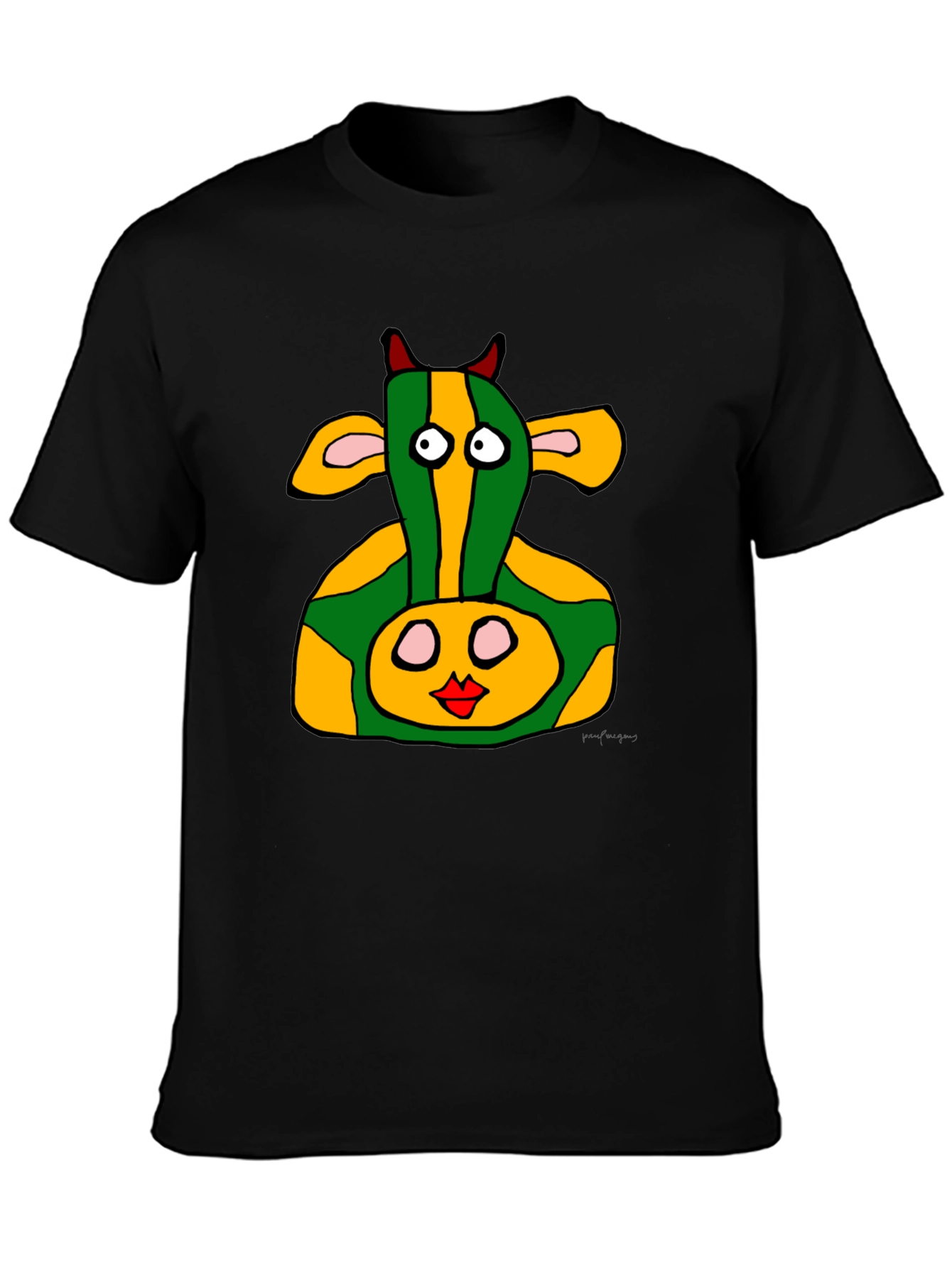 Funky Cow Graphic Tee - Unique Design