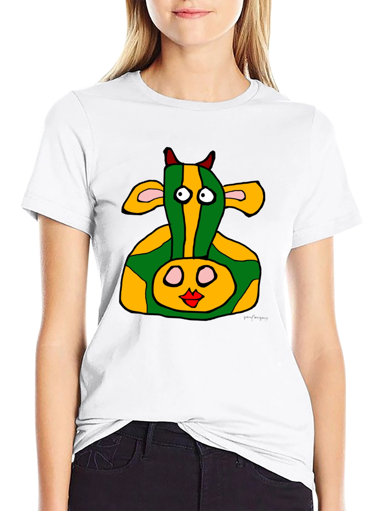 Funky Cow Graphic Tee - Unique Design