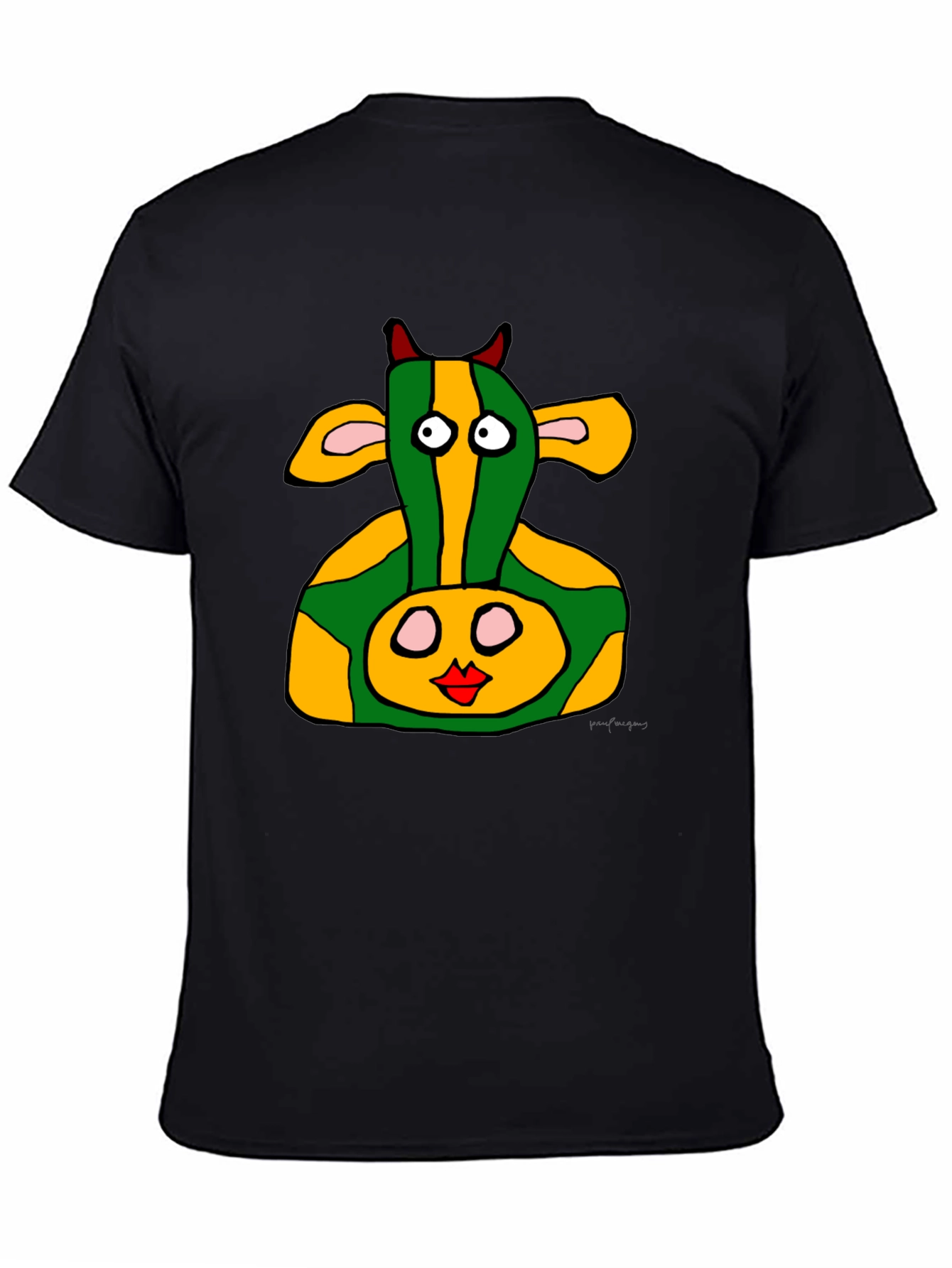 Funky Cow Graphic Tee - Unique Design
