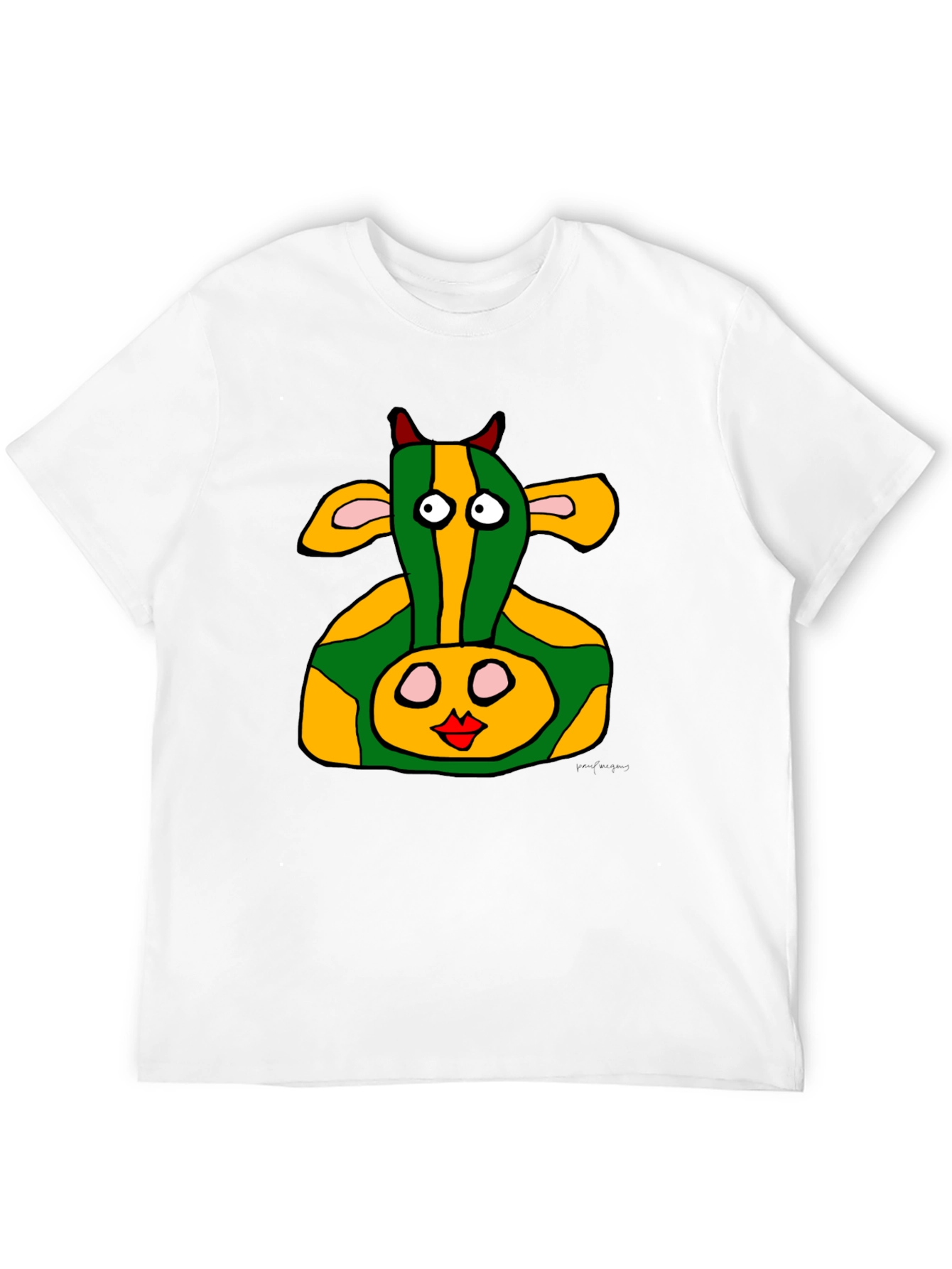 Funky Cow Graphic Tee - Unique Design