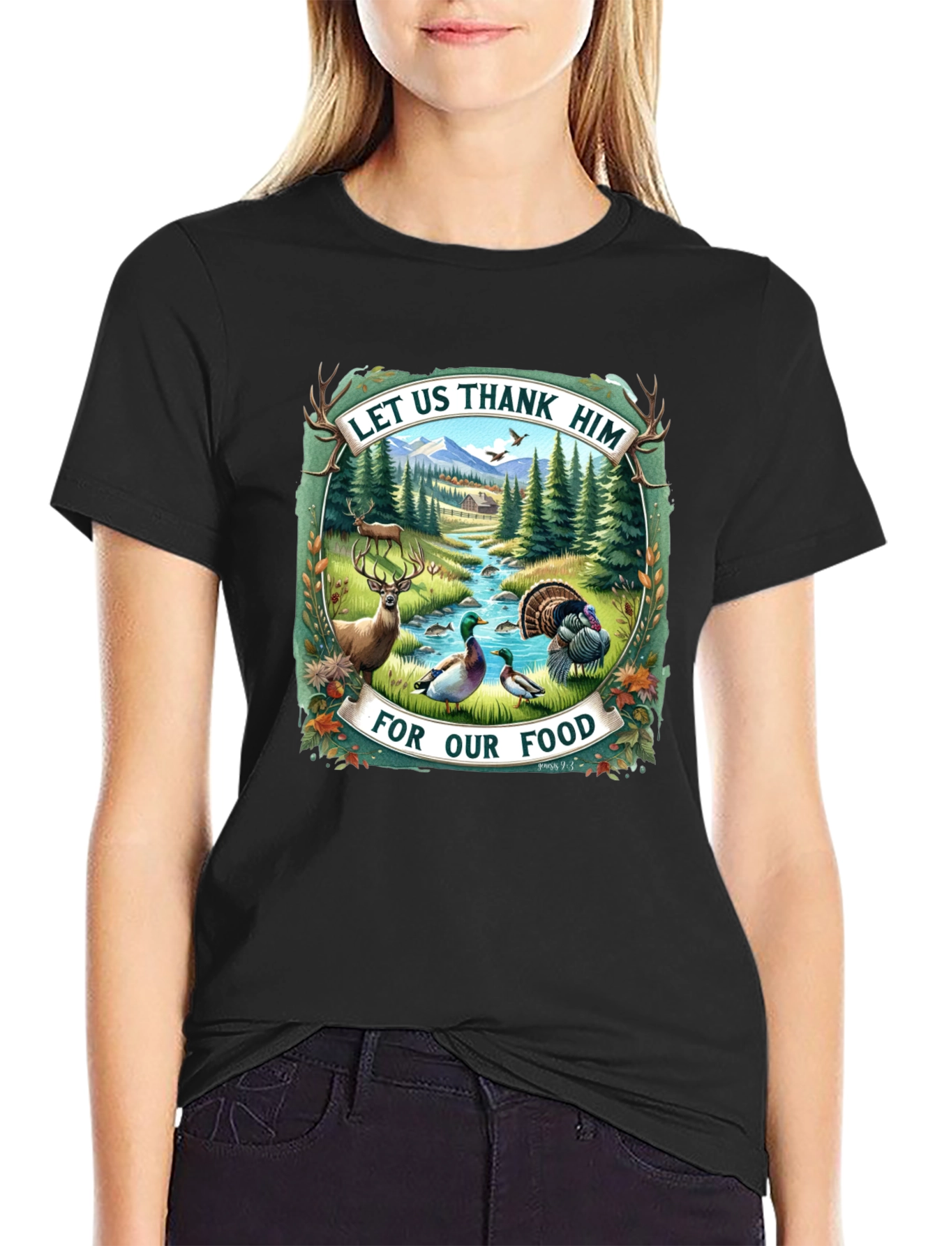 Let Us Thank Him Graphic Tee