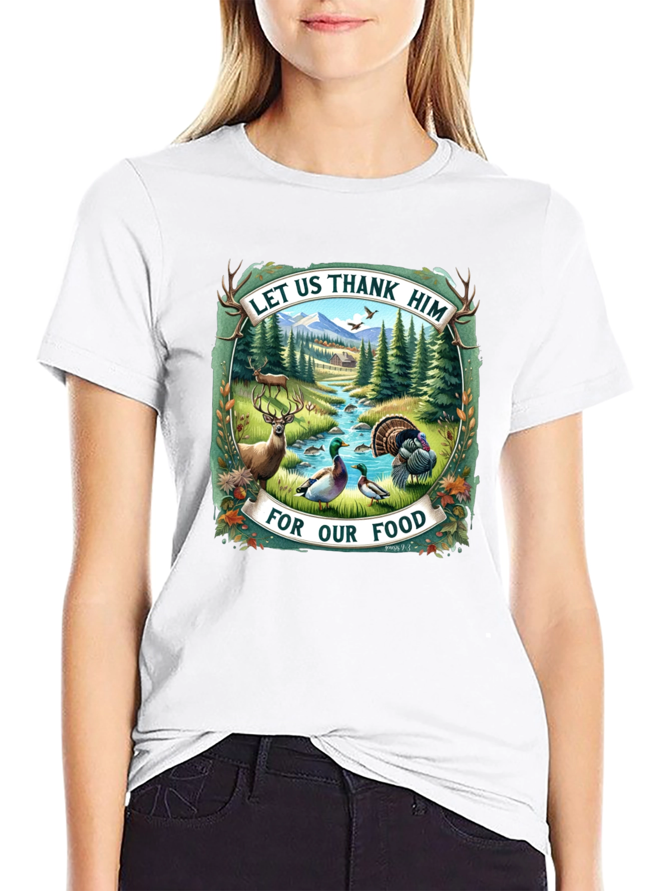 Let Us Thank Him Graphic Tee
