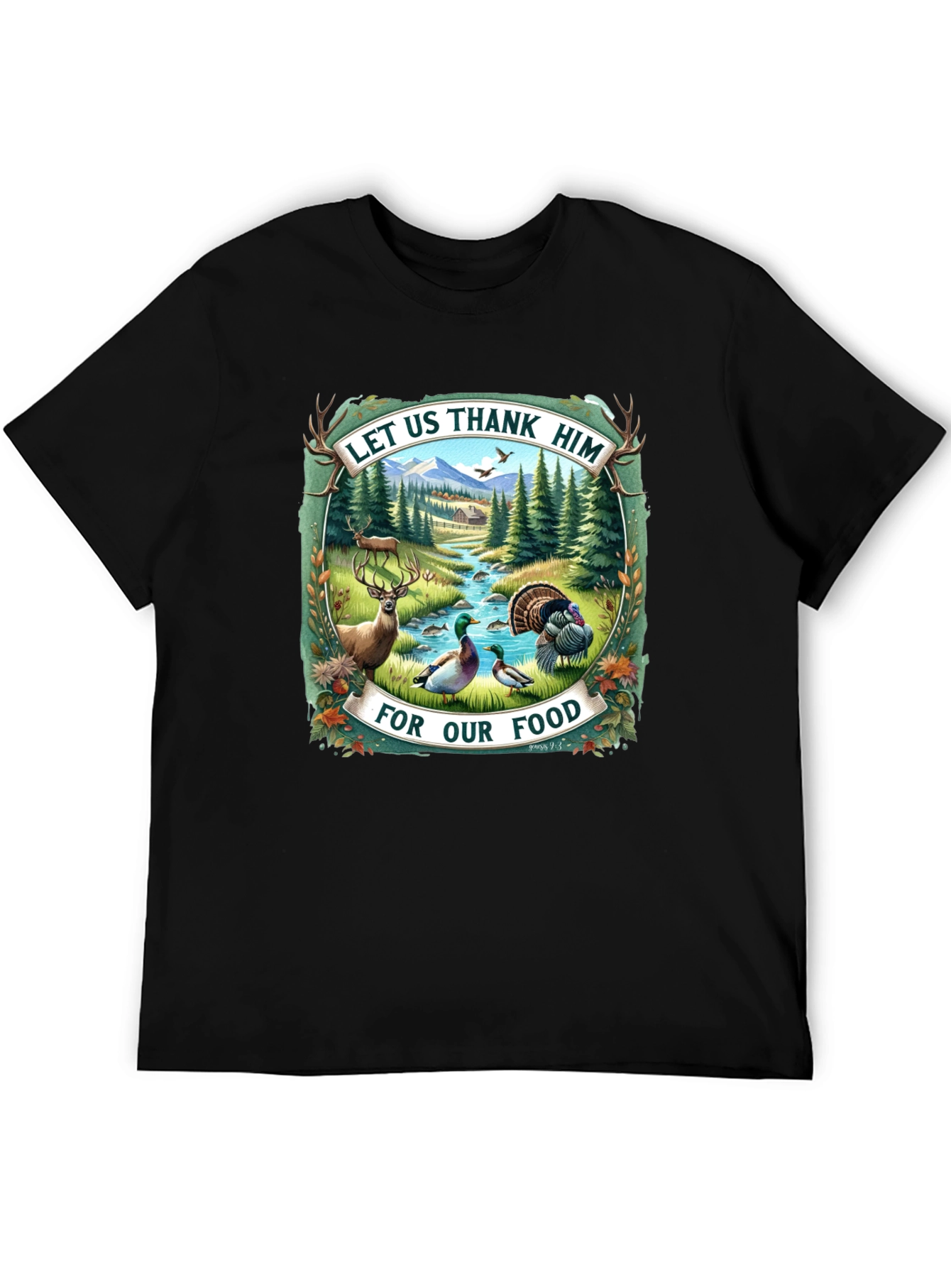 Let Us Thank Him Graphic Tee