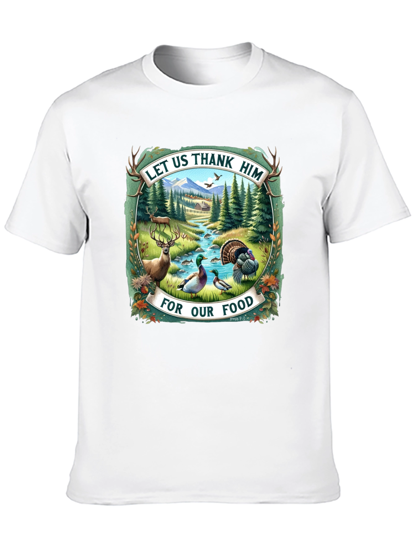 Let Us Thank Him Graphic Tee