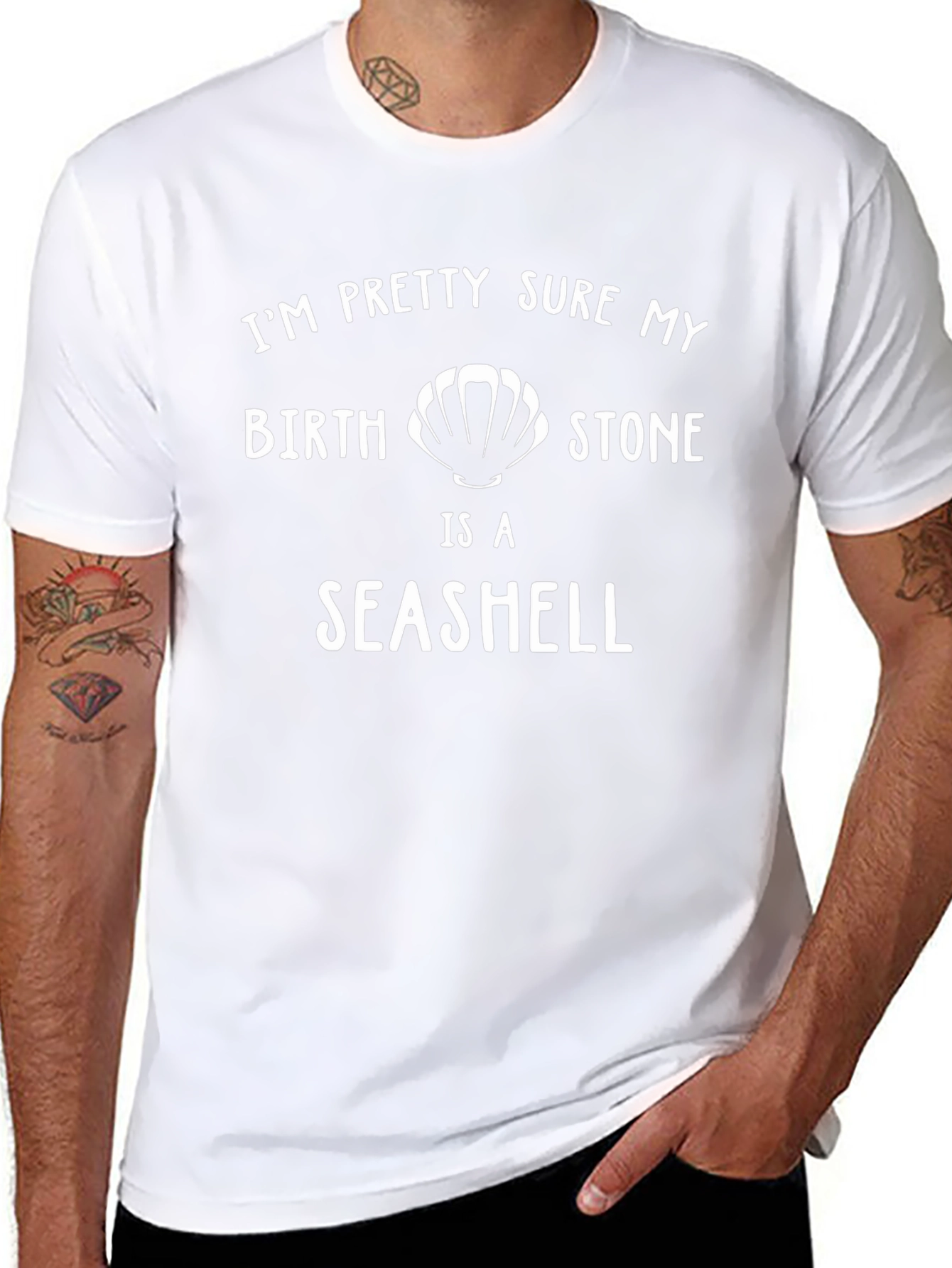 Seashell Birthstone Graphic T-Shirt