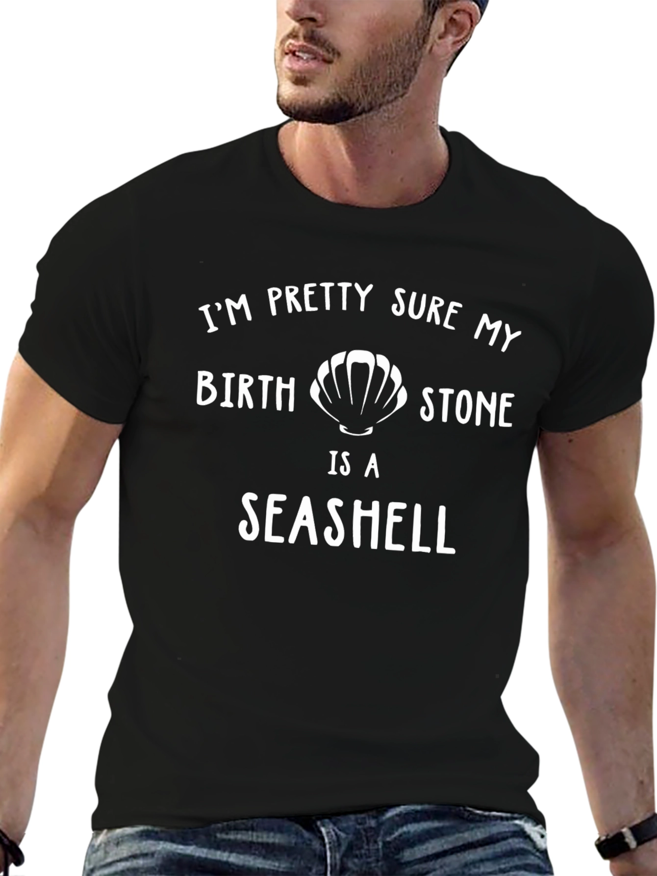 Seashell Birthstone Graphic T-Shirt