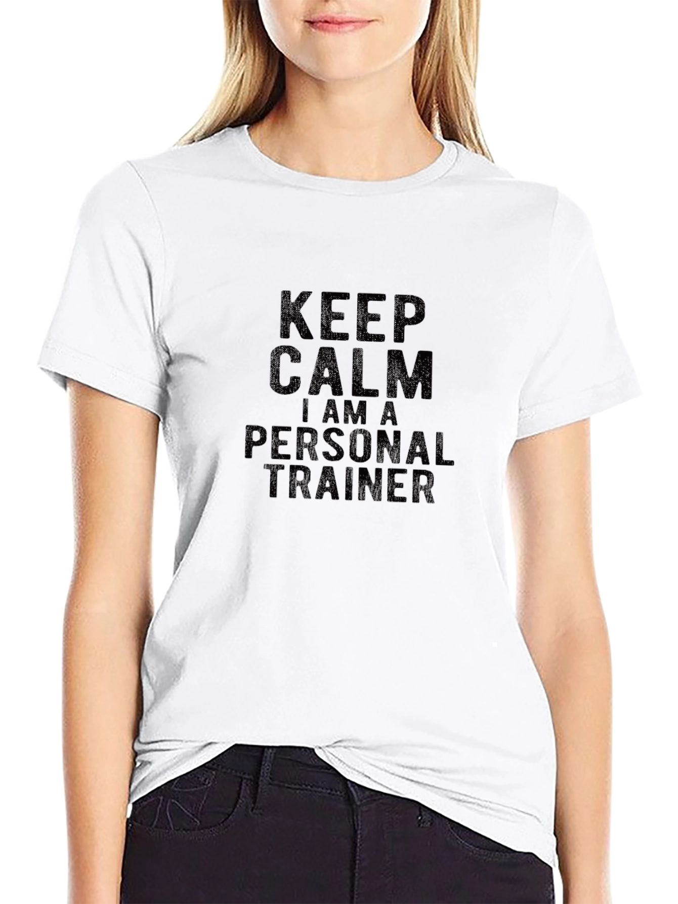 Keep Calm Personal Trainer Black T-Shirt