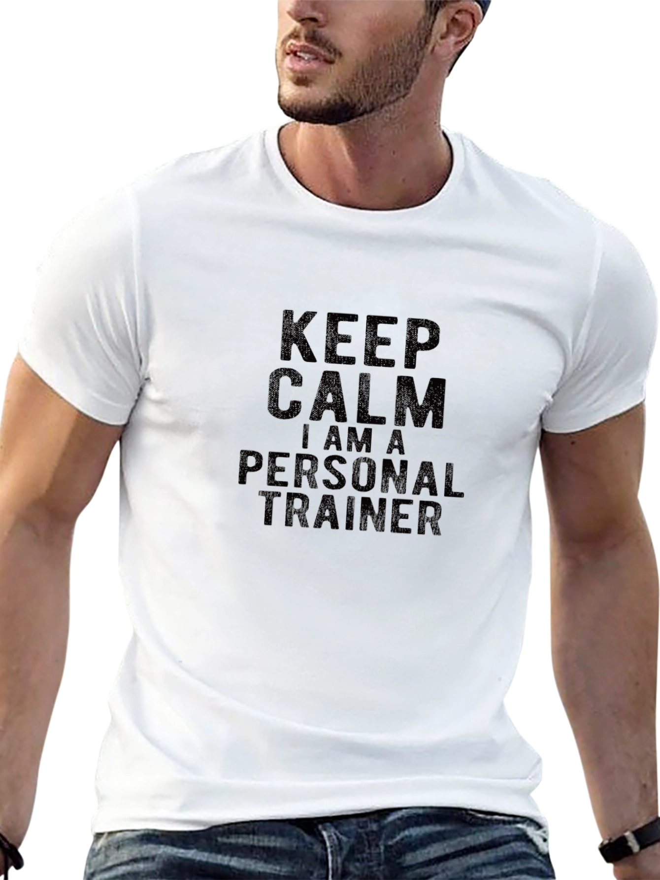 Keep Calm Personal Trainer Black T-Shirt
