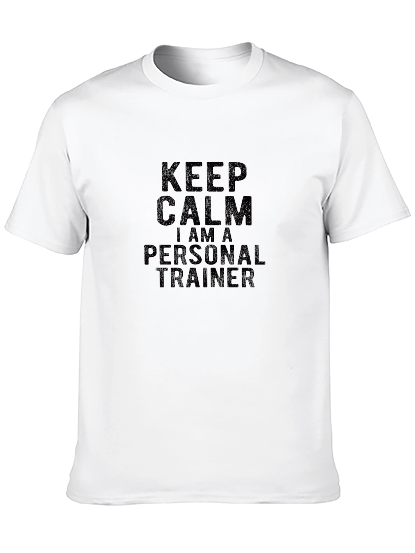 Keep Calm Personal Trainer Black T-Shirt