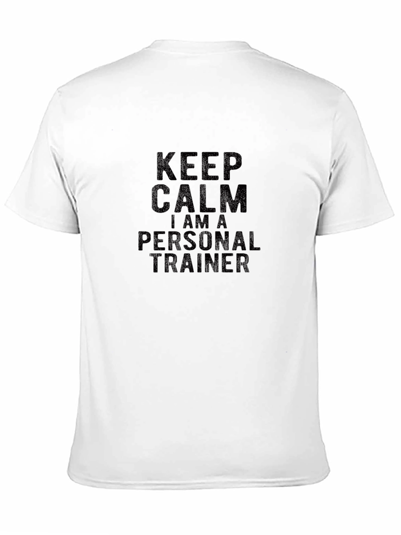 Keep Calm Personal Trainer Black T-Shirt