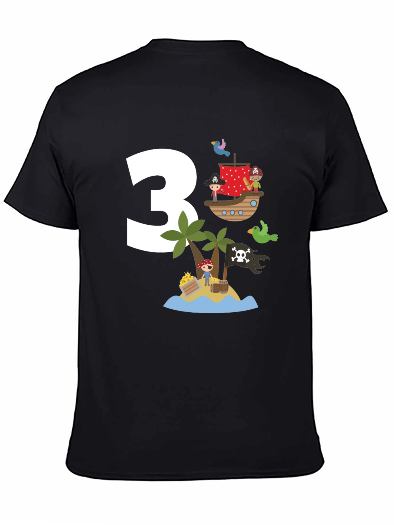 Pirate Birthday T-Shirt - 3 Design