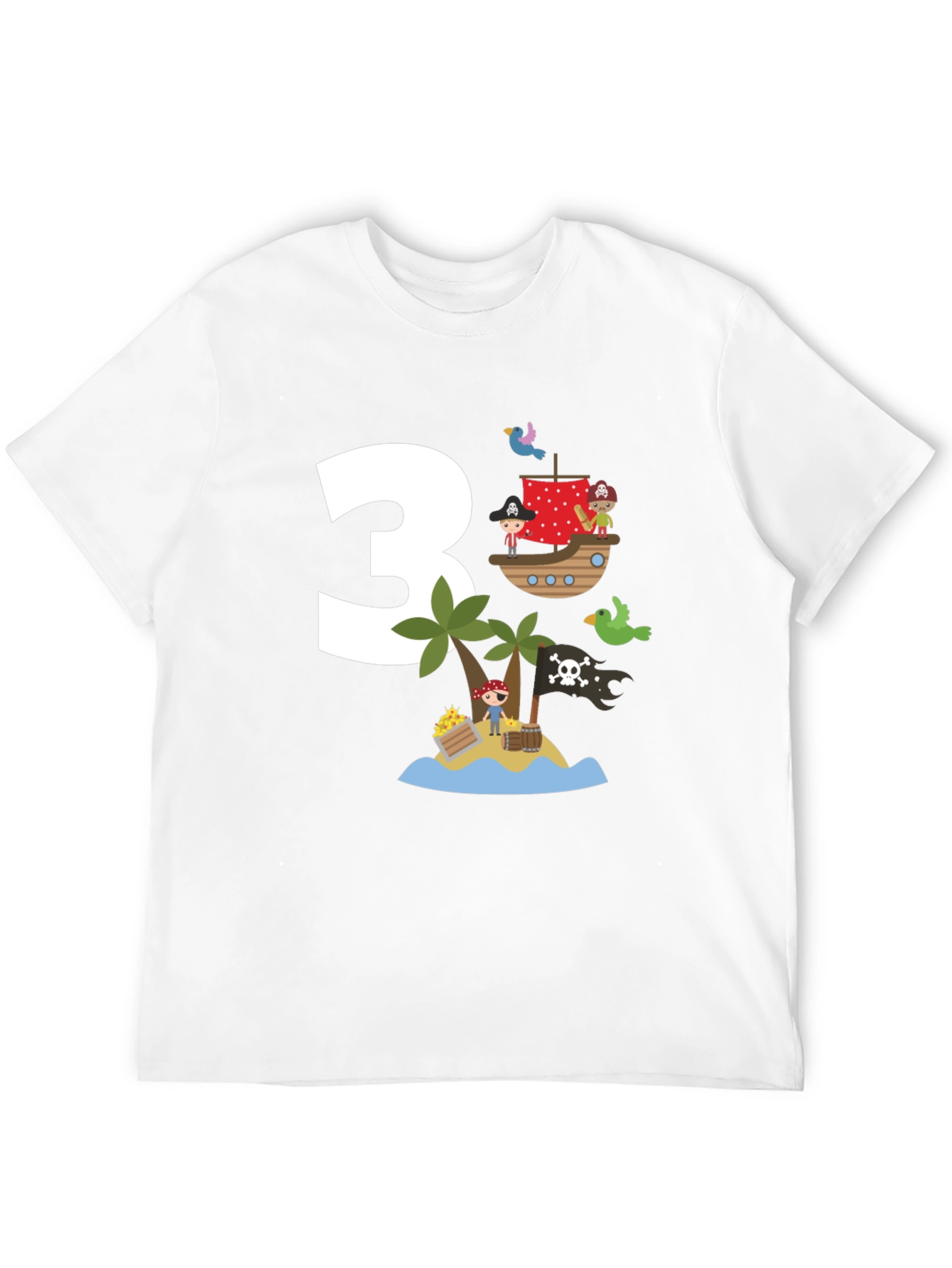 Pirate Birthday T-Shirt - 3 Design