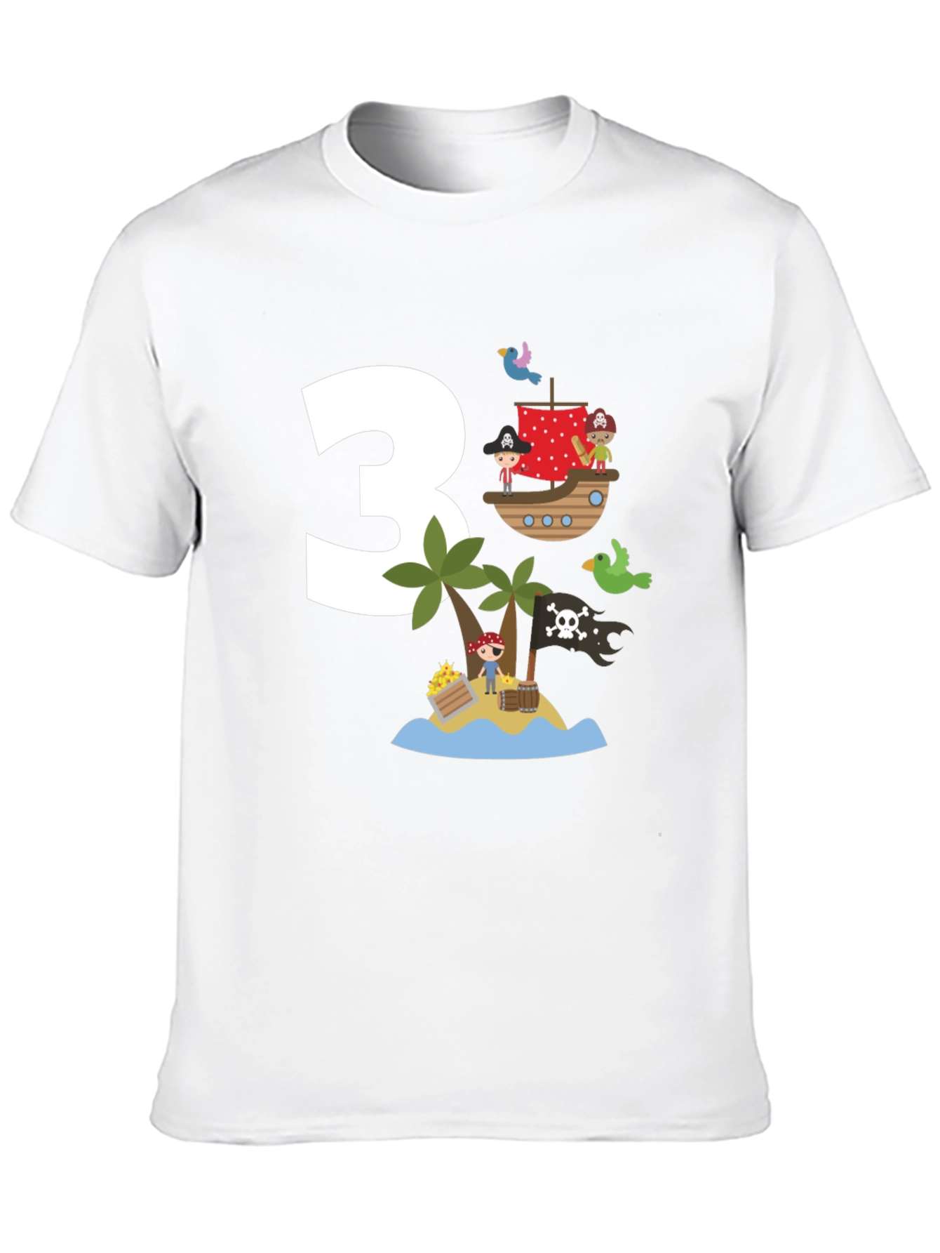 Pirate Birthday T-Shirt - 3 Design