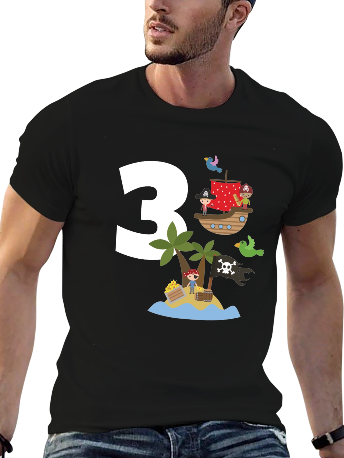 Pirate Birthday T-Shirt - 3 Design