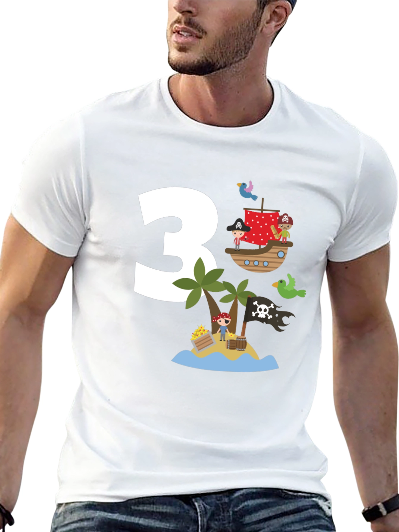 Pirate Birthday T-Shirt - 3 Design