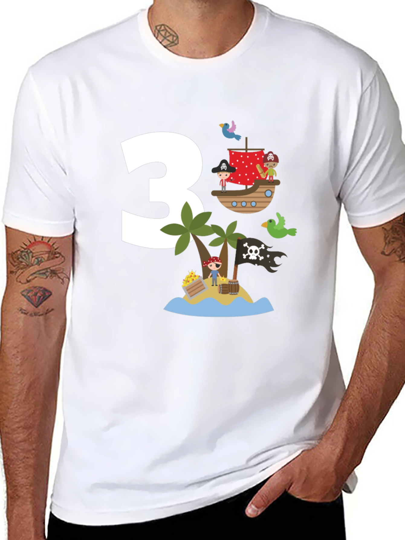 Pirate Birthday T-Shirt - 3 Design