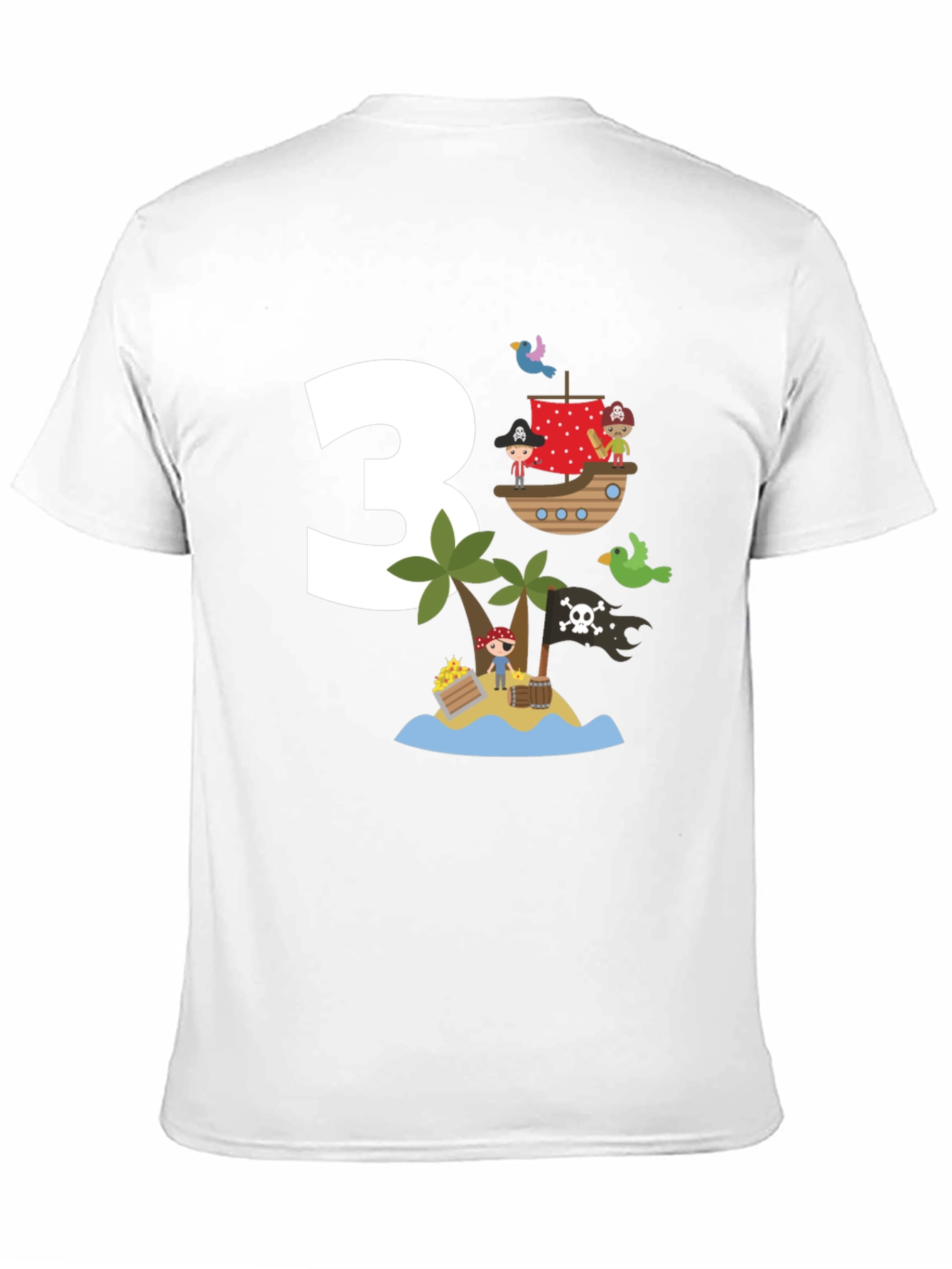 Pirate Birthday T-Shirt - 3 Design