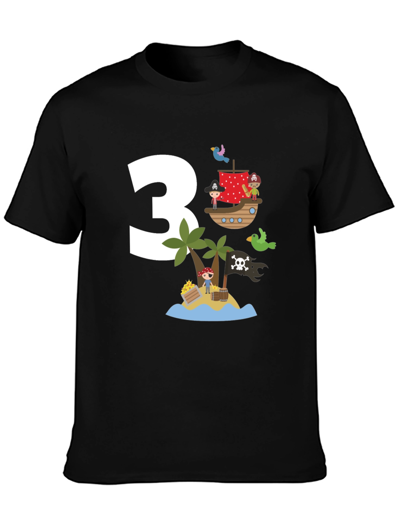 Pirate Birthday T-Shirt - 3 Design