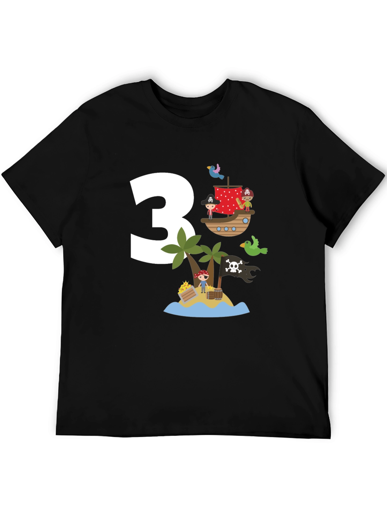 Pirate Birthday T-Shirt - 3 Design