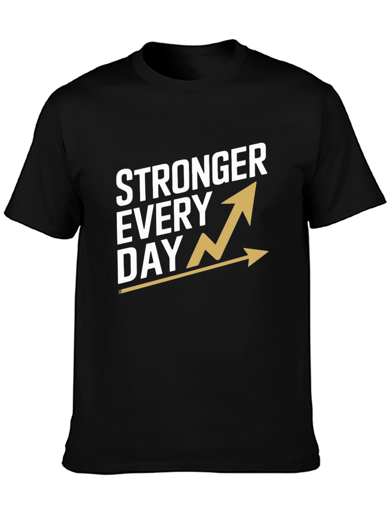 Stronger Every Day Graphic Tee - Black