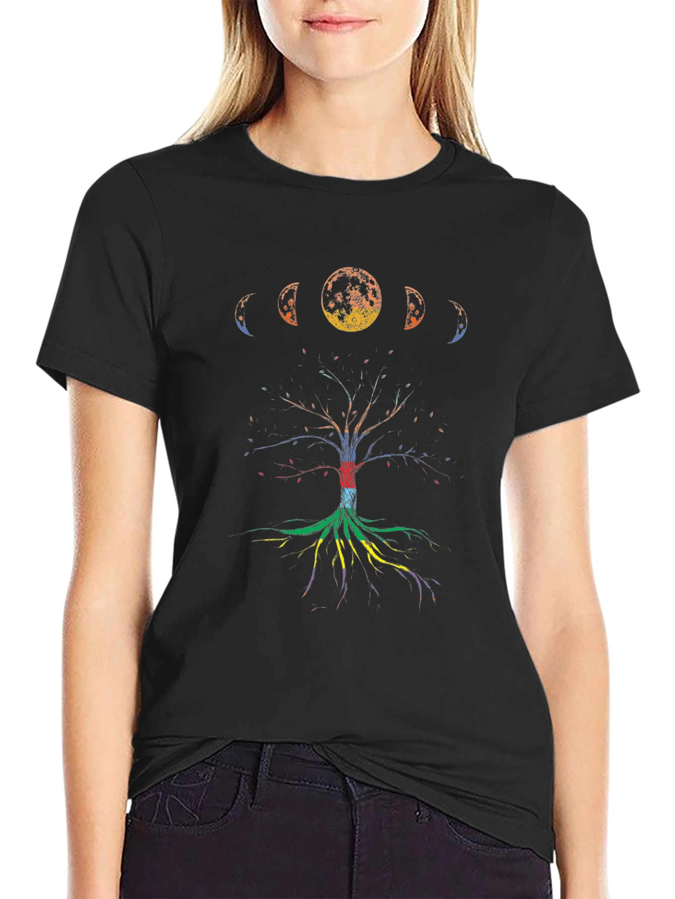 Moon Phases Tree of Life Graphic Tee
