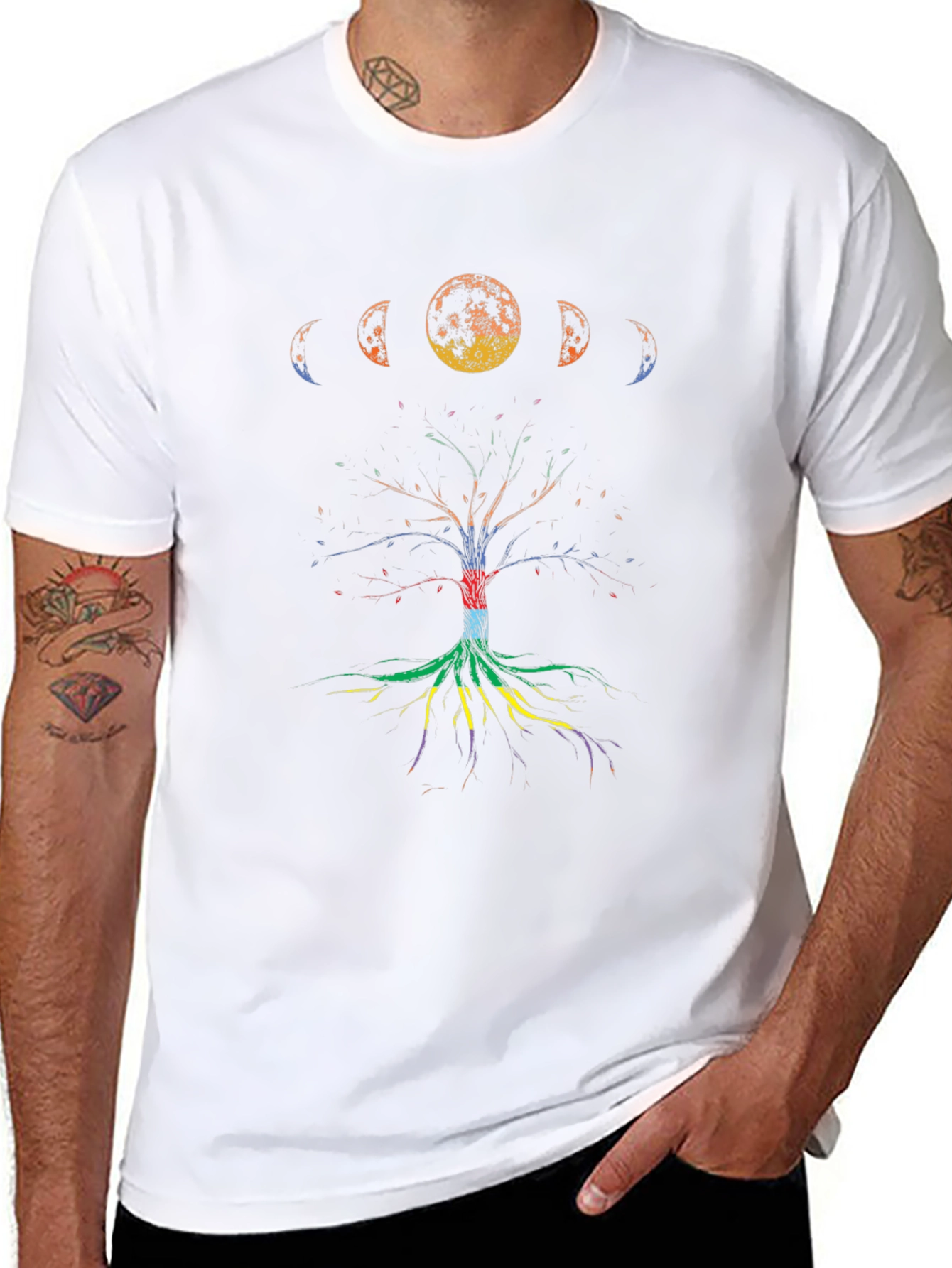 Moon Phases Tree of Life Graphic Tee
