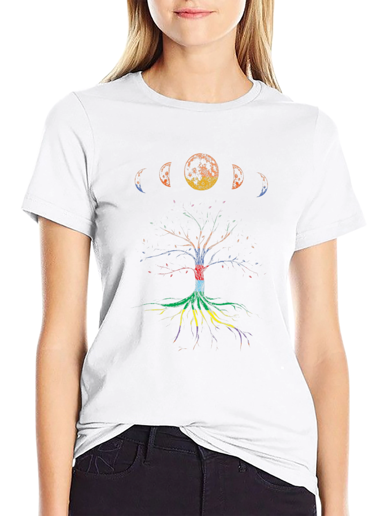 Moon Phases Tree of Life Graphic Tee