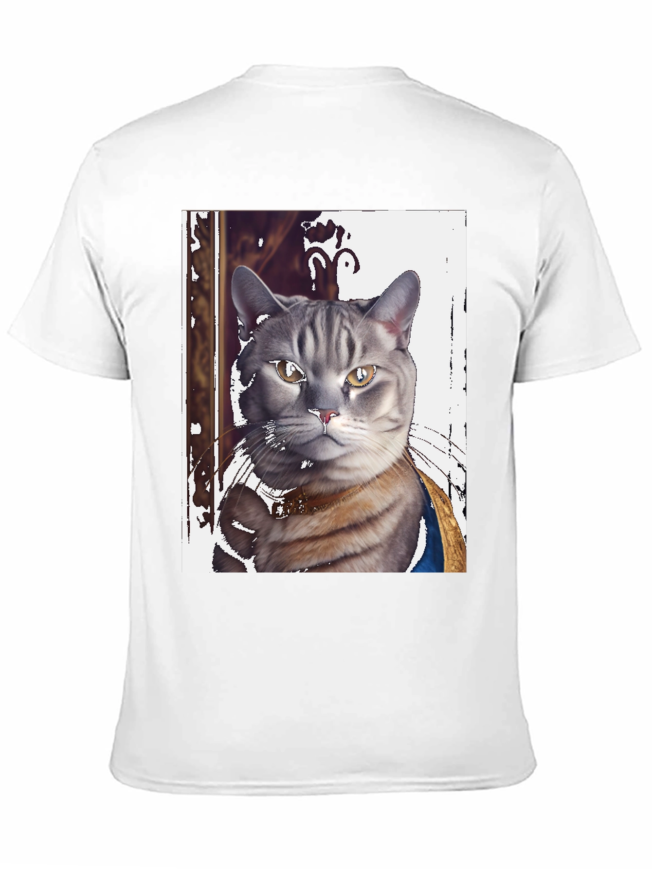 Cat Portrait Graphic Tee - Funny Feline T-Shirt