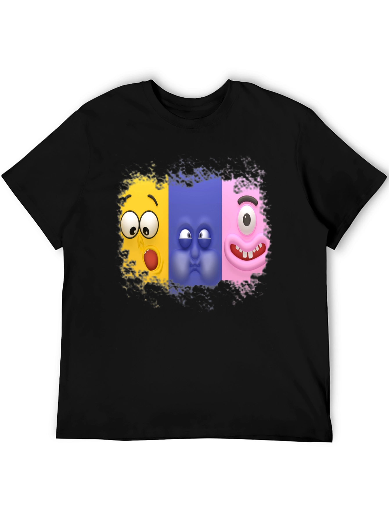 Funny Faces Graphic T-Shirt - Soft Cotton Blend