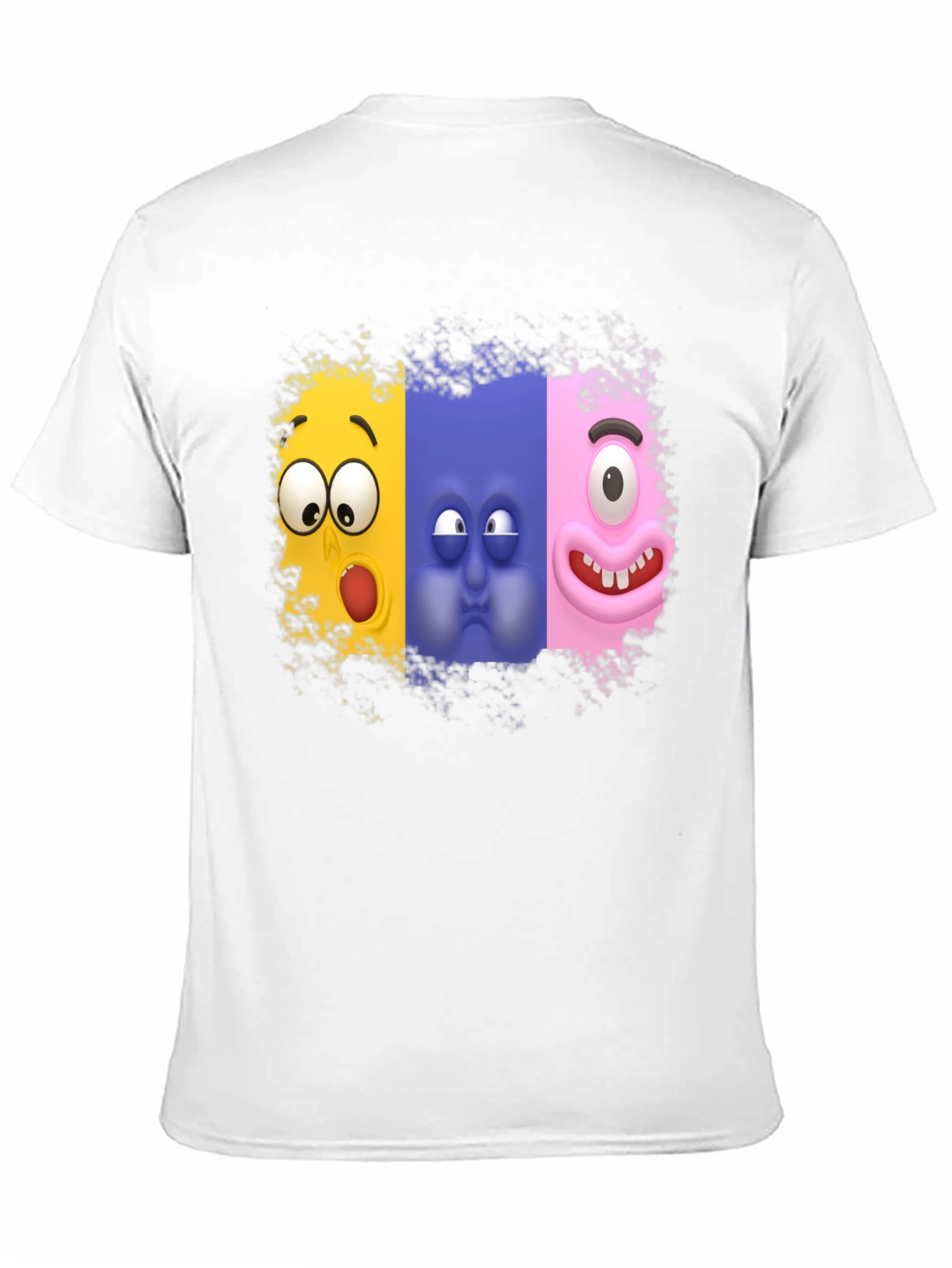 Funny Faces Graphic T-Shirt - Soft Cotton Blend