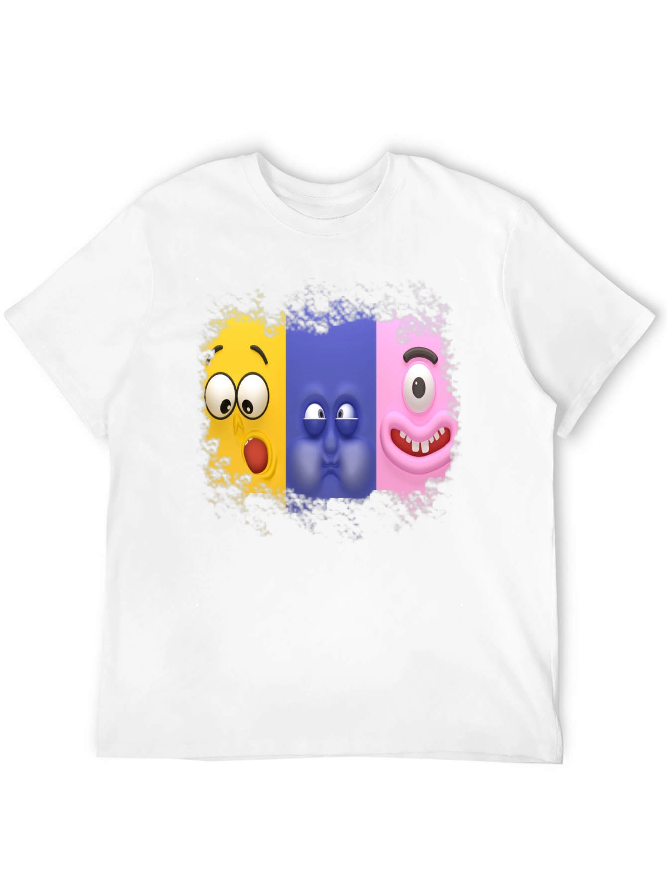 Funny Faces Graphic T-Shirt - Soft Cotton Blend