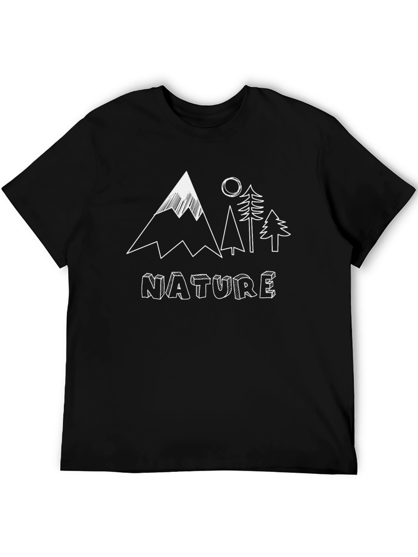 Nature Graphic Tee - Mountain and Trees