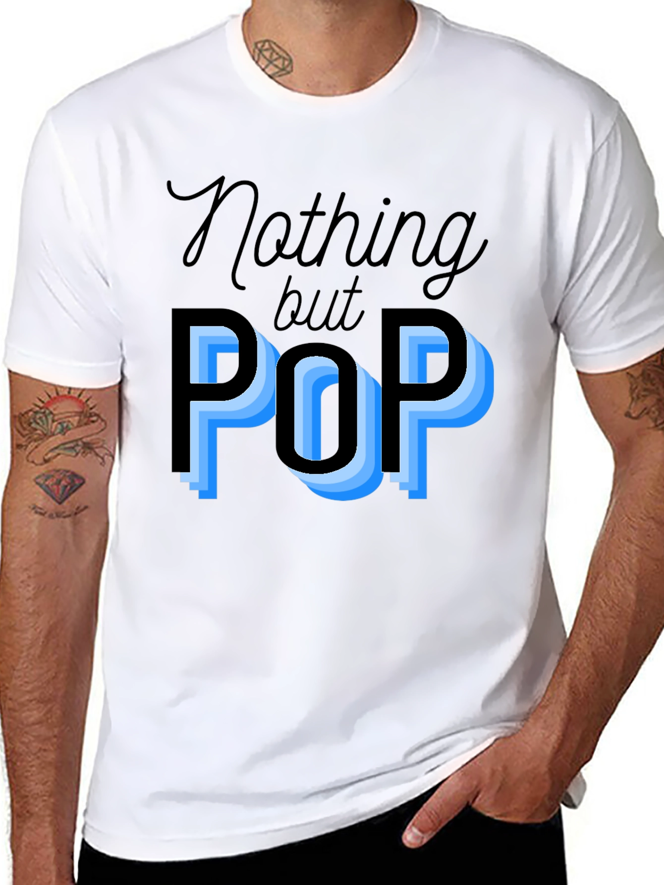 Nothing But Pop Black Graphic T-Shirt