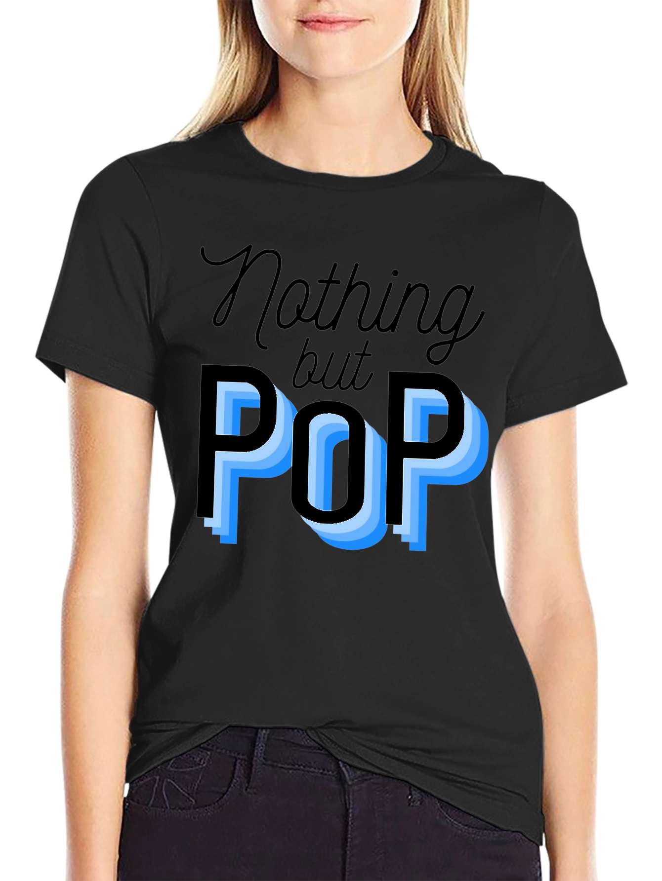 Nothing But Pop Black Graphic T-Shirt