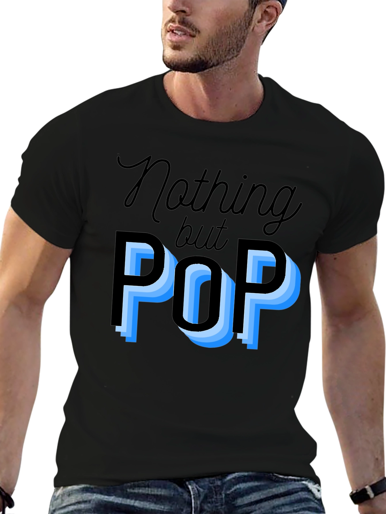 Nothing But Pop Black Graphic T-Shirt