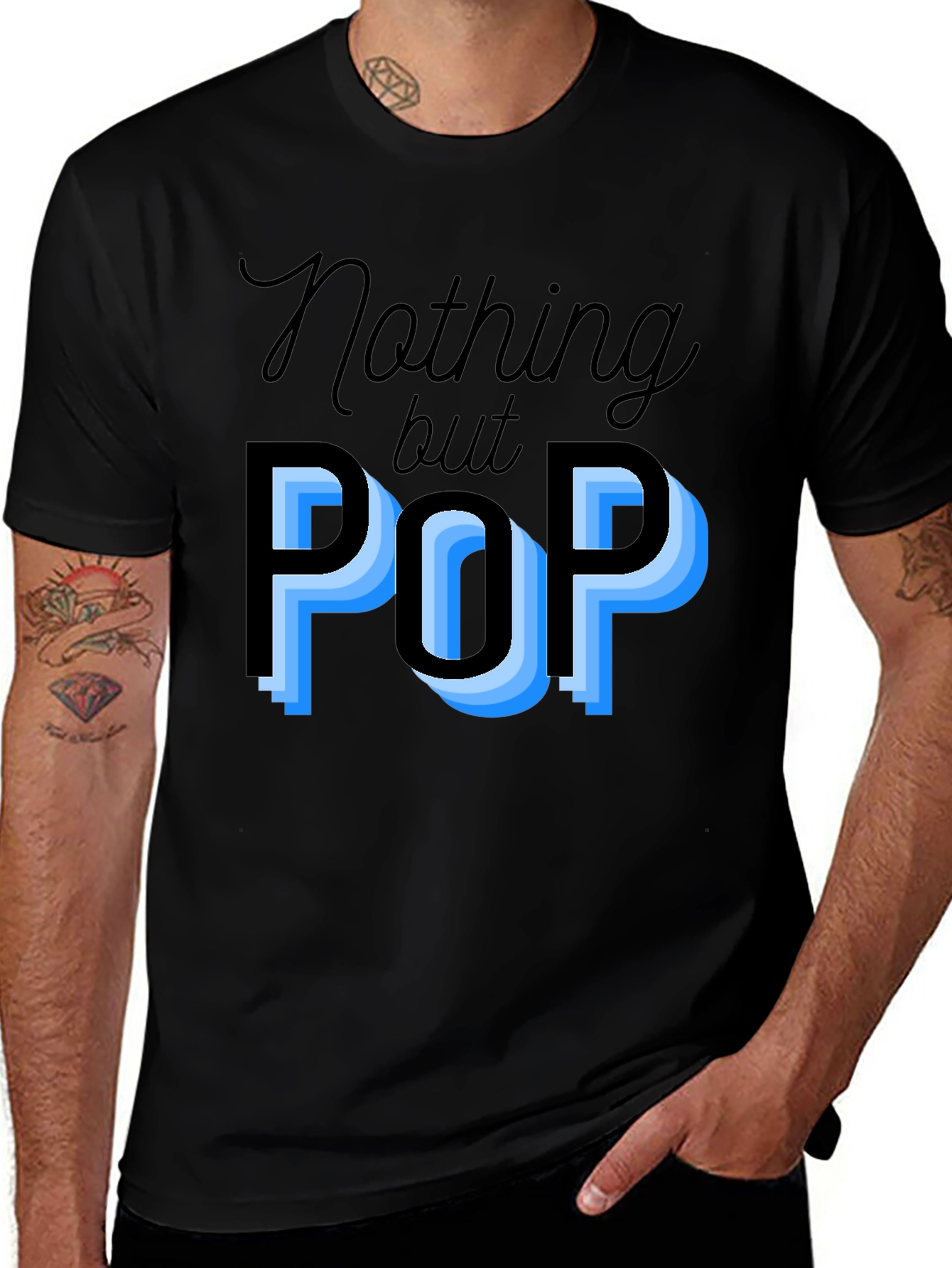 Nothing But Pop Black Graphic T-Shirt