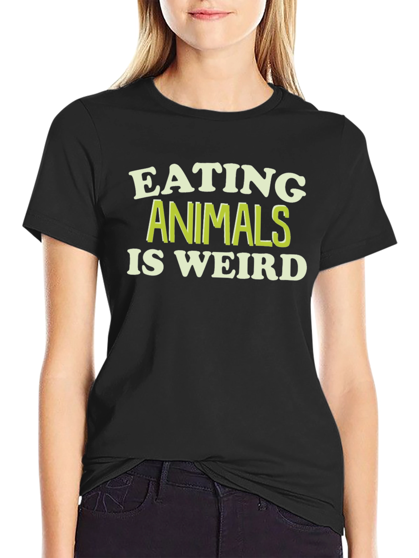 Eating Animals Is Weird Graphic Tee - Vegan T-Shirt