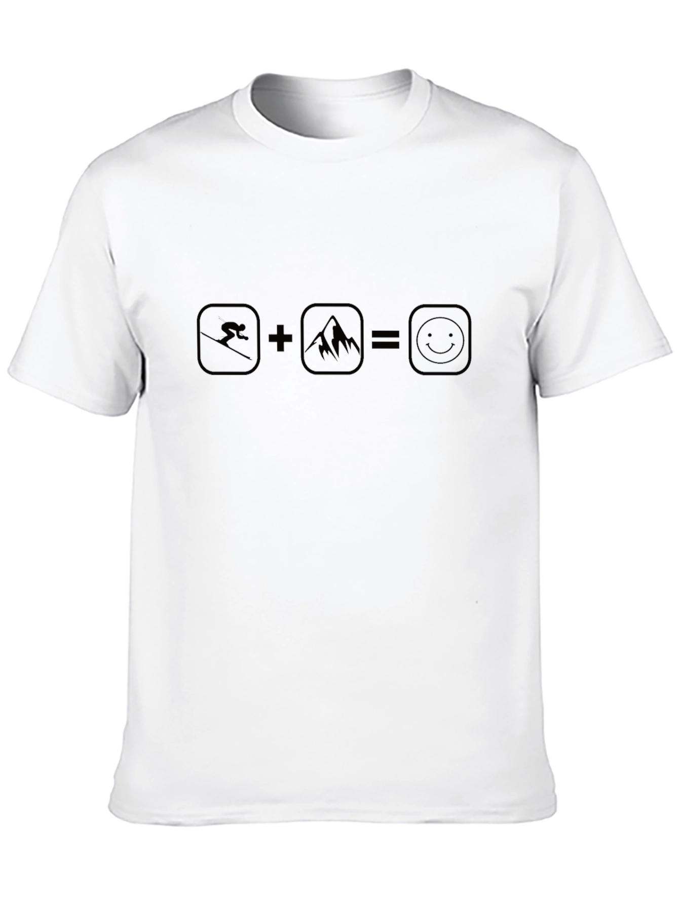 Ski + Mountain = Happy T-Shirt
