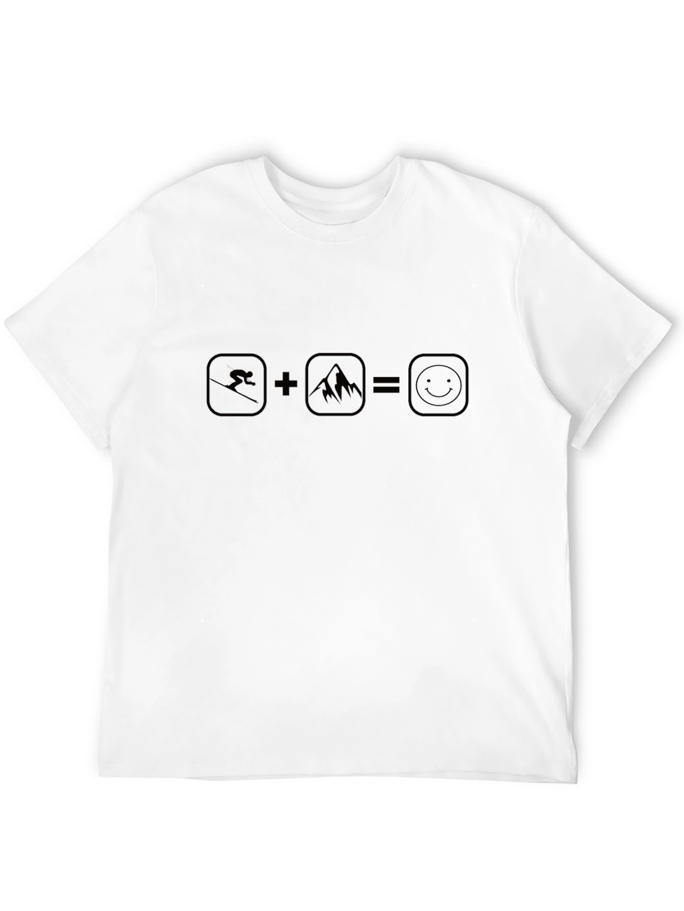 Ski + Mountain = Happy T-Shirt