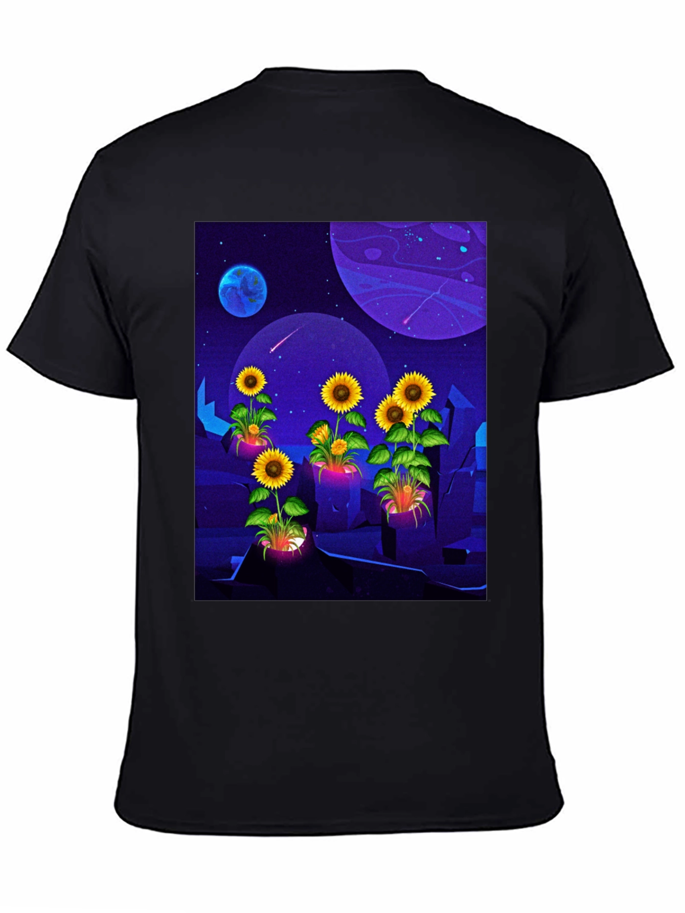 Cosmic Sunflower Graphic Tee