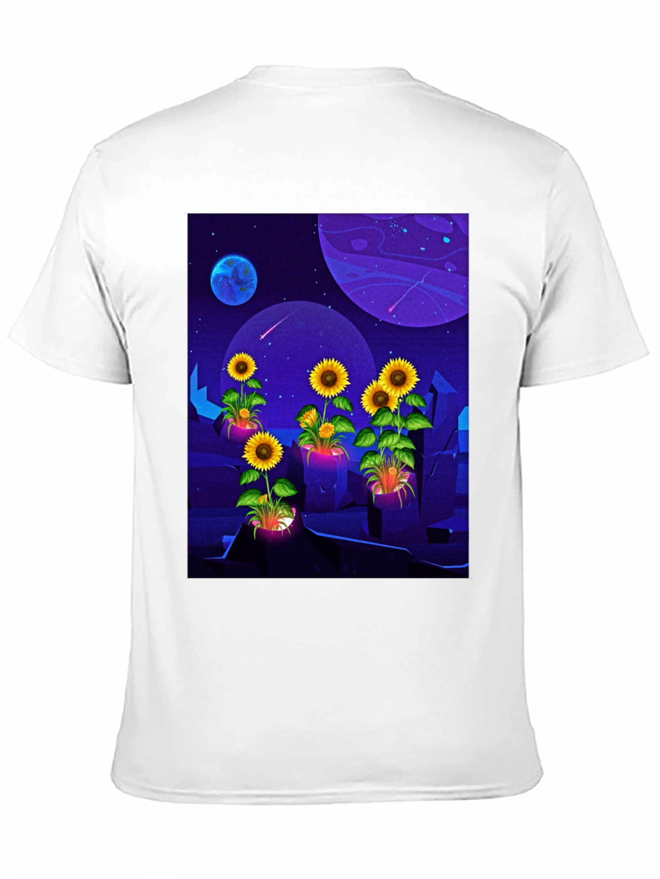 Cosmic Sunflower Graphic Tee
