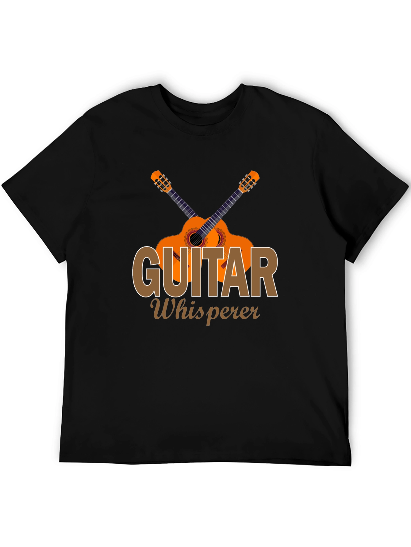 Guitar Whisperer Black Graphic Tee for Music Lovers