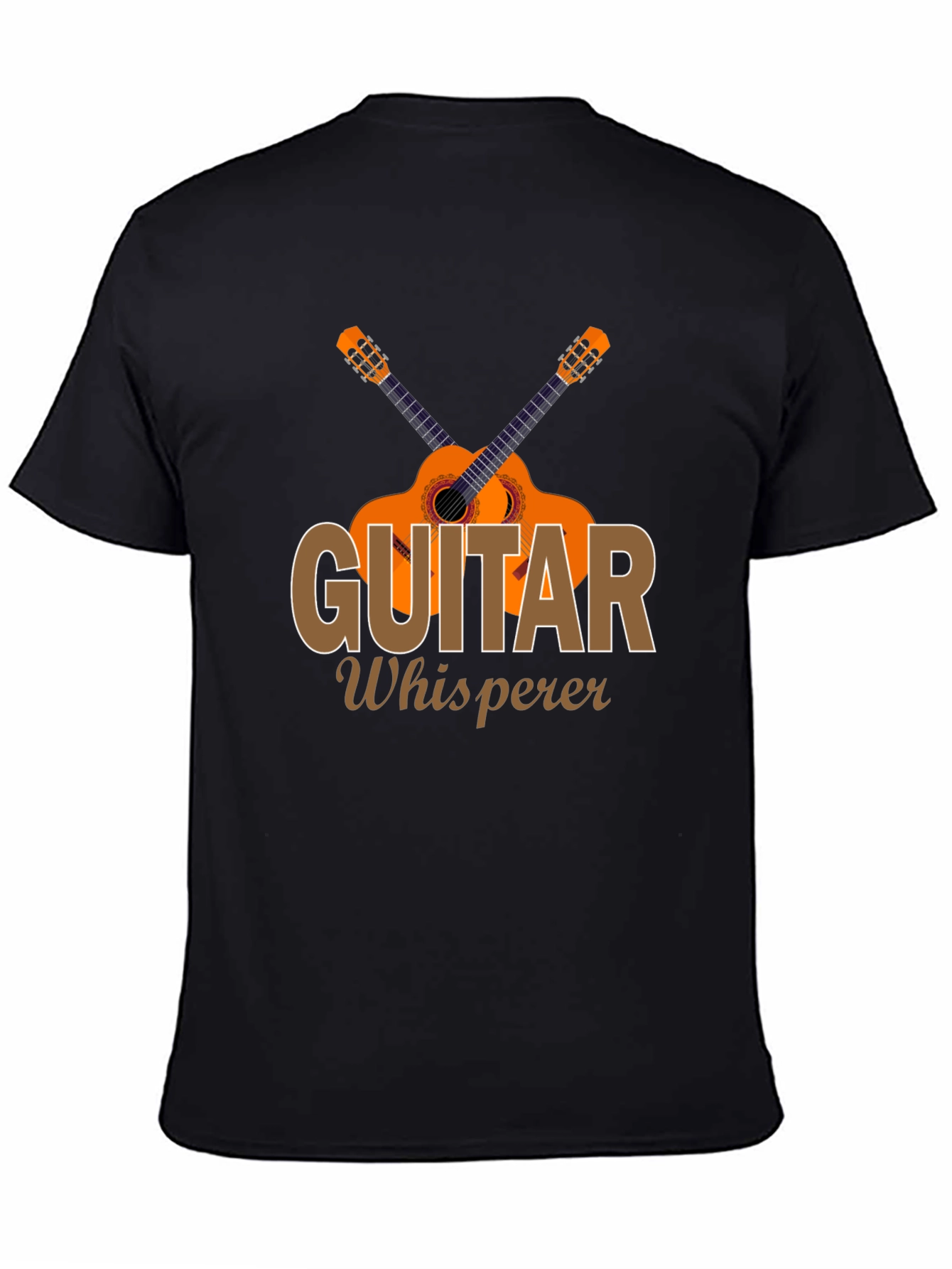 Guitar Whisperer Black Graphic Tee for Music Lovers