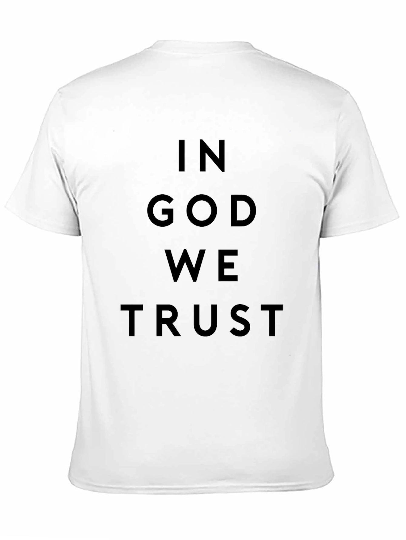 In God We Trust Black Crewneck T-Shirt